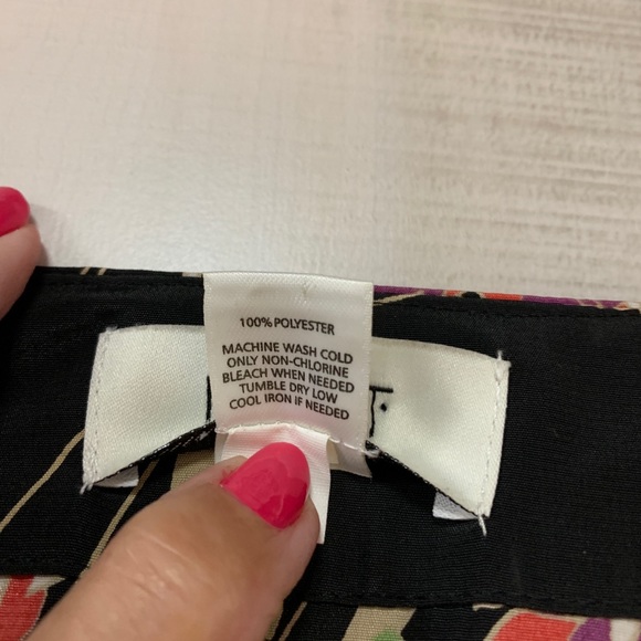 Loft Black Floral Long Sleeve Smocked Dress 14 - Picture 4 of 5